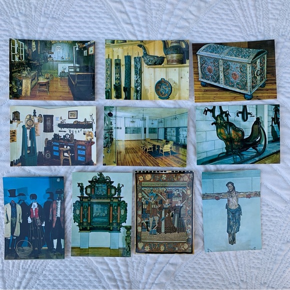 🤩3/$20 Vintage 1950s 60s Norway Norwegian Postcards Unposted Rural Country MCM - Picture 4 of 10